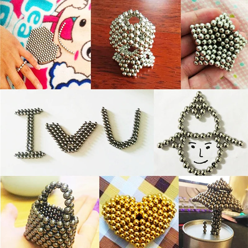 Magnetic Ball Puzzle with Decompression Rubik's Cube Design