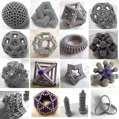 Magnetic Ball Puzzle with Decompression Rubik's Cube Design