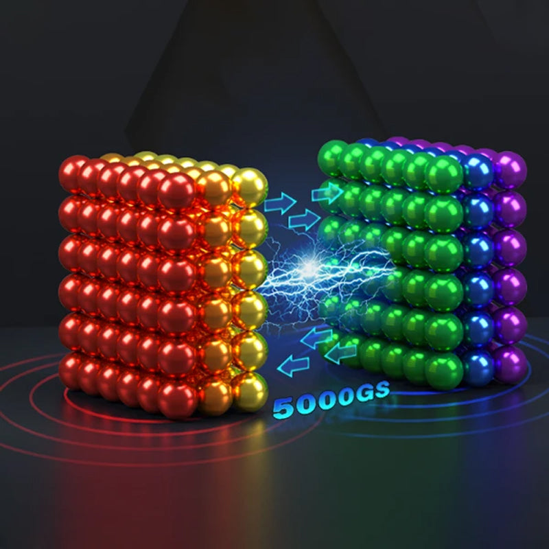 Magnetic Ball Puzzle with Decompression Rubik's Cube Design
