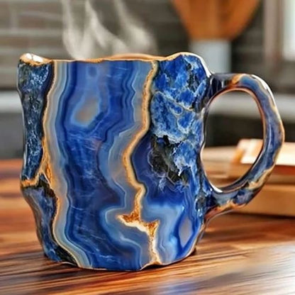 Elegant Mineral Crystal Coffee Mugs for a Unique Brewing Experience