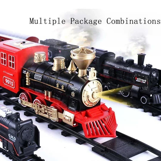 Deluxe 39-Piece HO Scale Train Set with Realistic Smoke & Lights