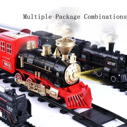 Deluxe 39-Piece HO Scale Train Set with Realistic Smoke & Lights