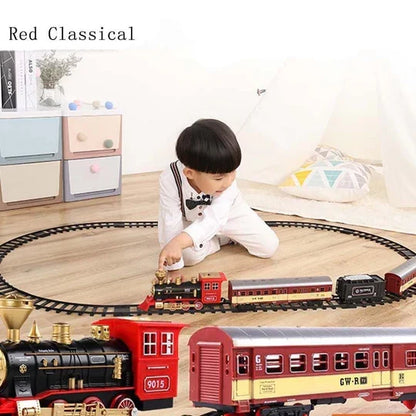 Deluxe 39-Piece HO Scale Train Set with Realistic Smoke & Lights