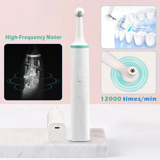 Rechargeable Dental Cleaner with Smart LED Guidance