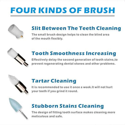 Rechargeable Dental Cleaner with Smart LED Guidance