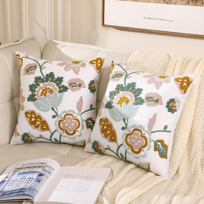 Rustic Blossom Decorative Cushion Cover