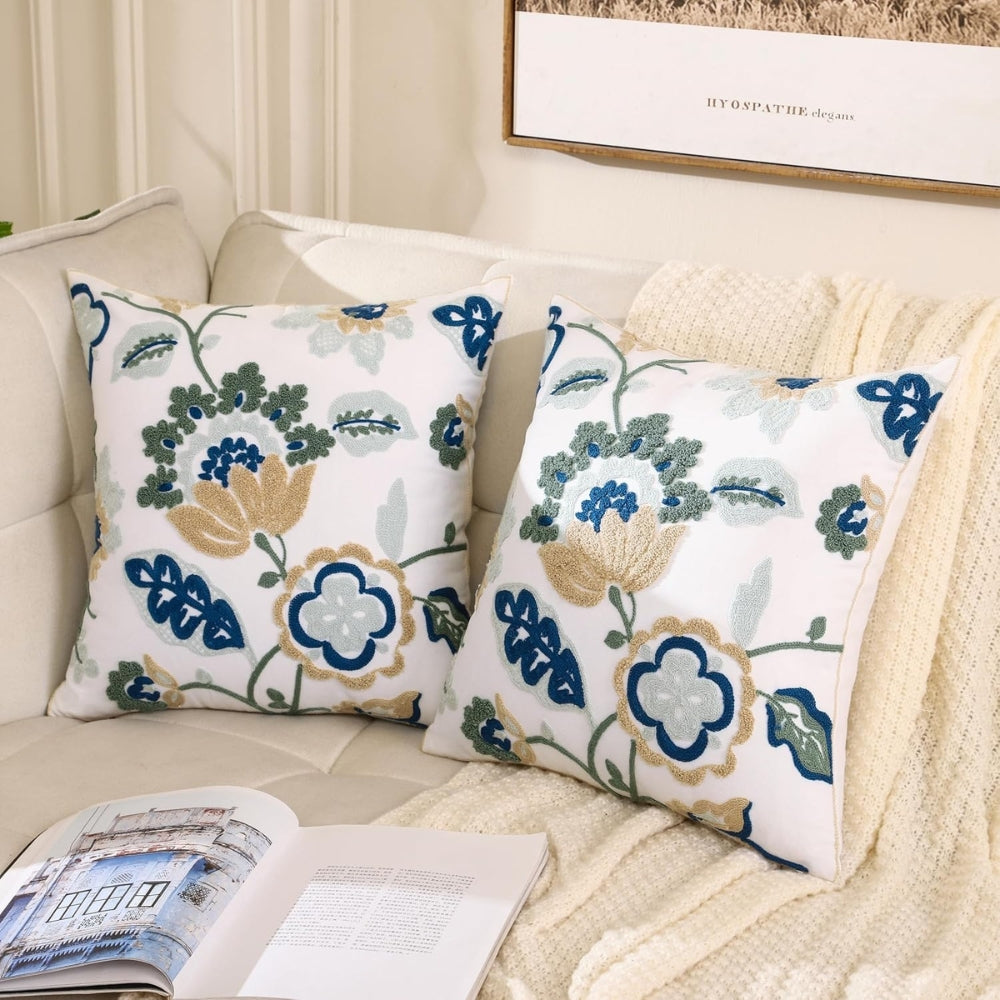 Rustic Blossom Decorative Cushion Cover