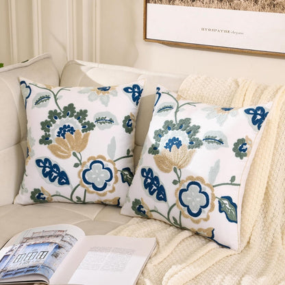 Rustic Blossom Decorative Cushion Cover