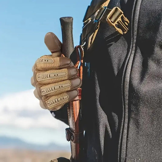 Durable Tactical Gloves with Grip for Outdoor and Work Activities