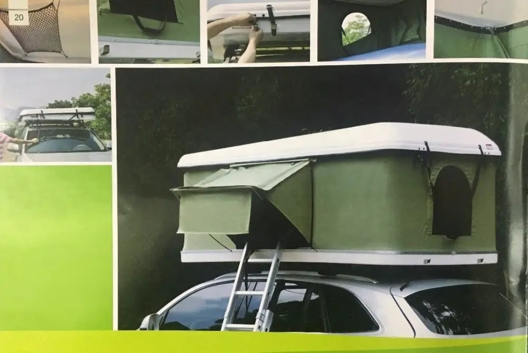 Car Roof Tent with Rigid Shell Design