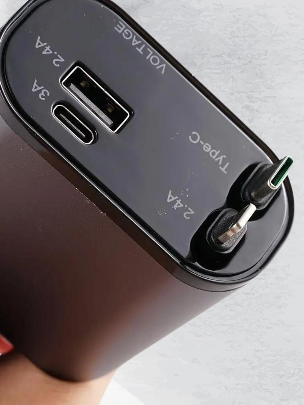 Retractable Car Charger with 4 Ports for Fast Charging