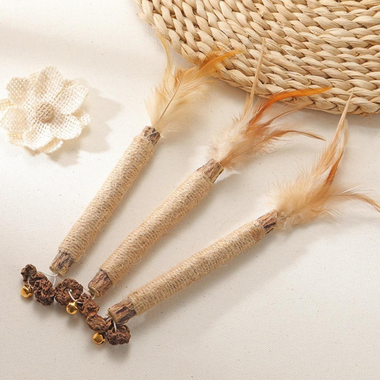 Eco-Friendly Chew Sticks for Feline Dental Health