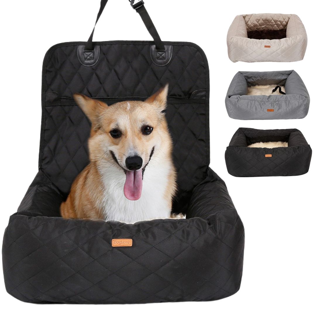 Comfortable Canine Car Seat & Bed for Safe Travels
