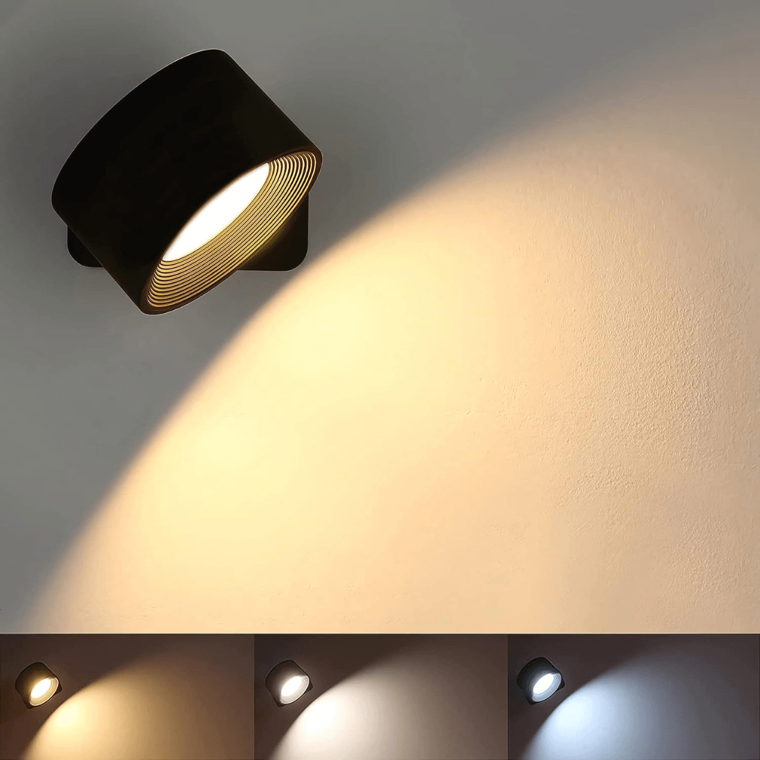 Rechargeable Wireless Wall Light – Versatile 360° LED Illumination