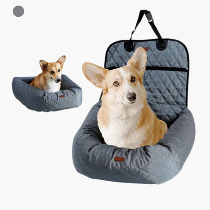 Comfortable Canine Car Seat & Bed for Safe Travels