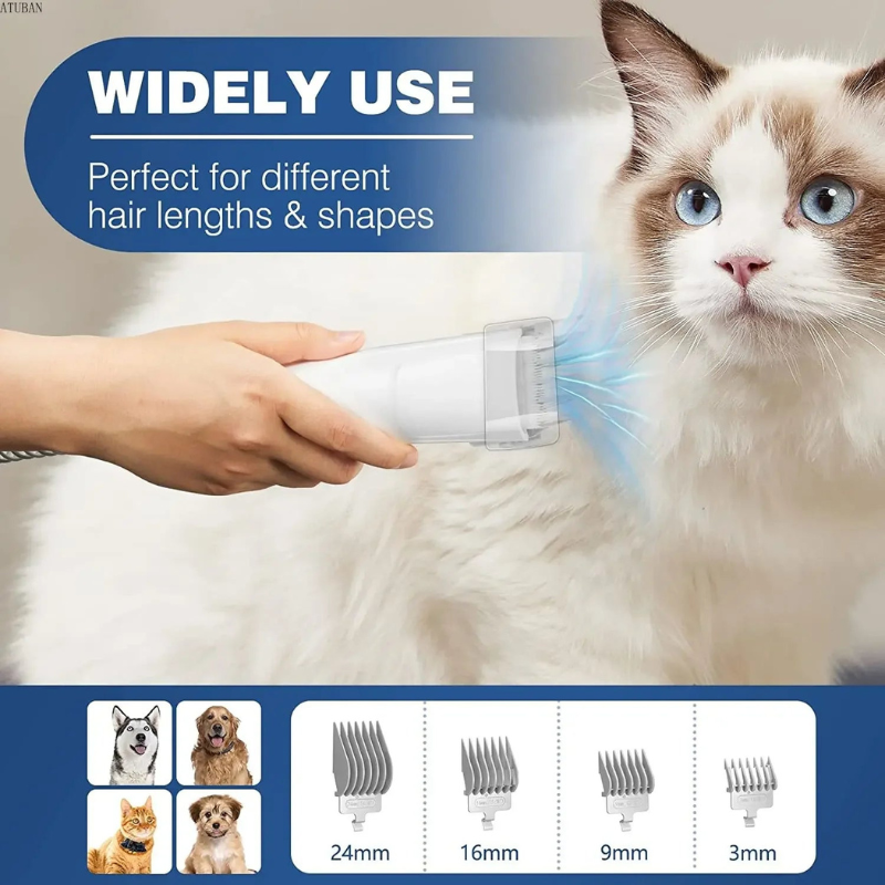 Pet Grooming Vacuum Set for a Tranquil Experience