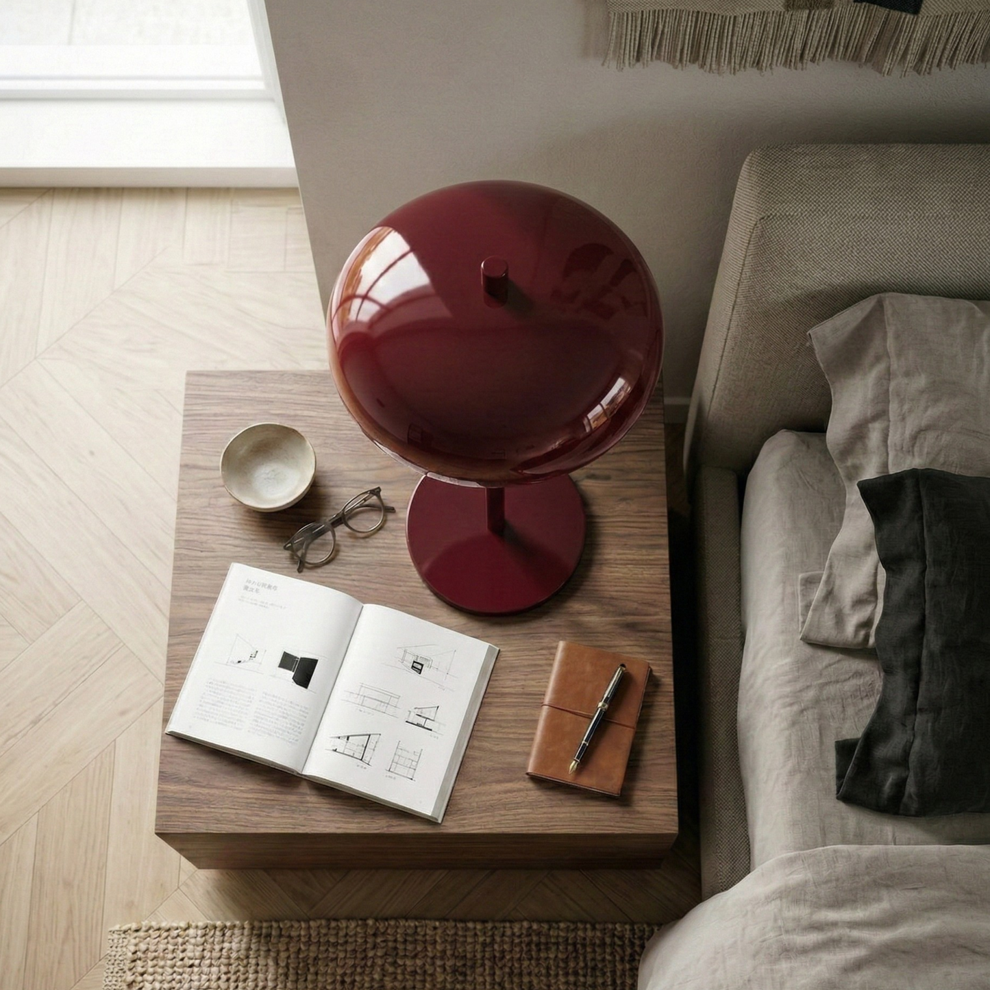 LED Table Lamp with Rechargeable Cordless Design