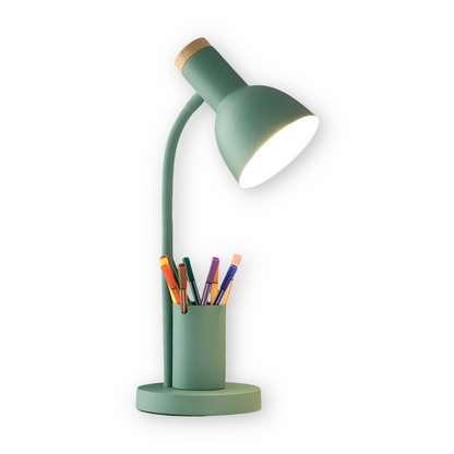 Desk Lamp with LED Lighting and Pen Holder – Eye-Caring Table Light