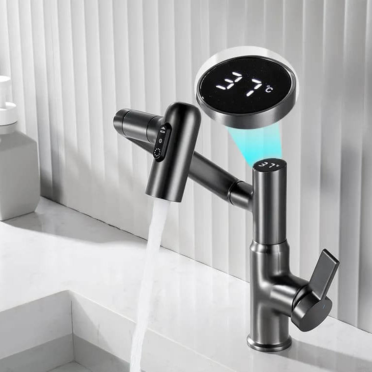 Smart Flow Meter with Temperature Display for Faucets