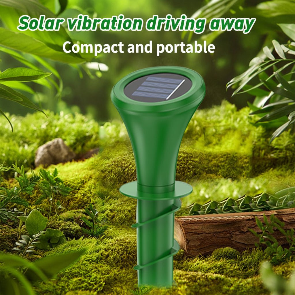 Mole Deterrent Stake with Solar Power