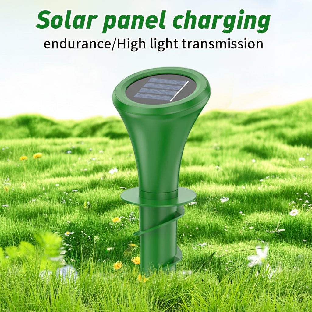 Mole Deterrent Stake with Solar Power