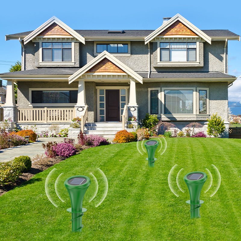 Mole Deterrent Stake with Solar Power