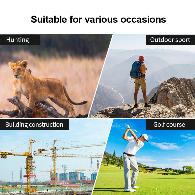 Golf Distance Measurer with Flag Lock Feature and Angle Calculation