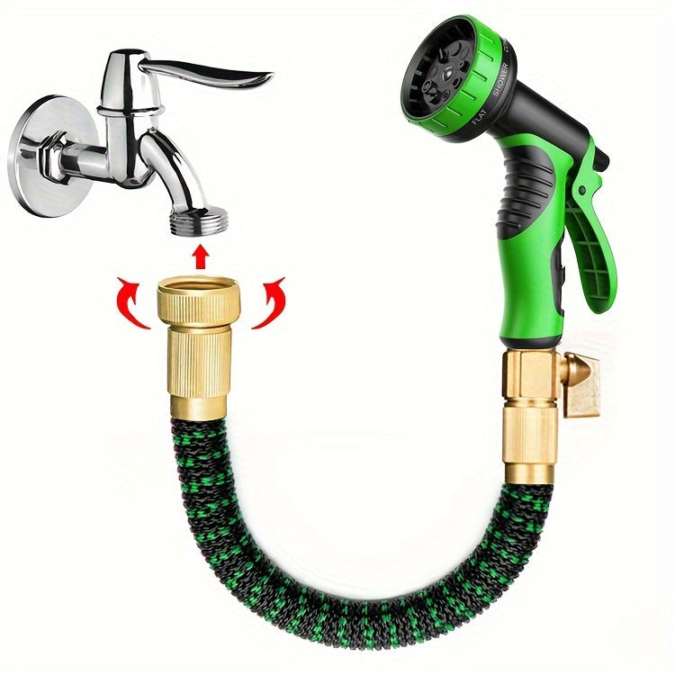 Portable Watering Hose for Irrigation and Cleaning Use