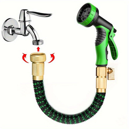 Portable Watering Hose for Irrigation and Cleaning Use
