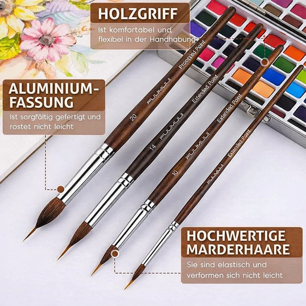 Precision Paintbrush Set | Fine Lines & Details | ArtisanGrip