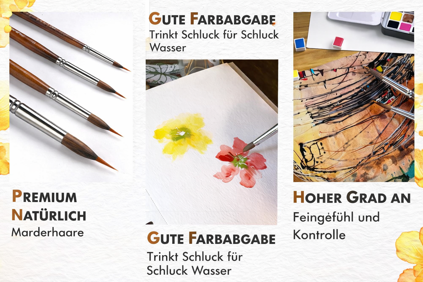 Precision Paintbrush Set | Fine Lines & Details | ArtisanGrip