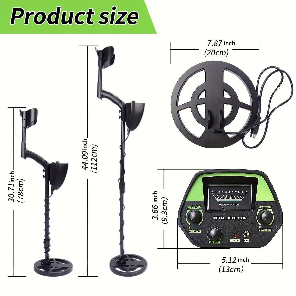 Lightweight Metal Detector – Compact, Easy to Use, Versatile Detection