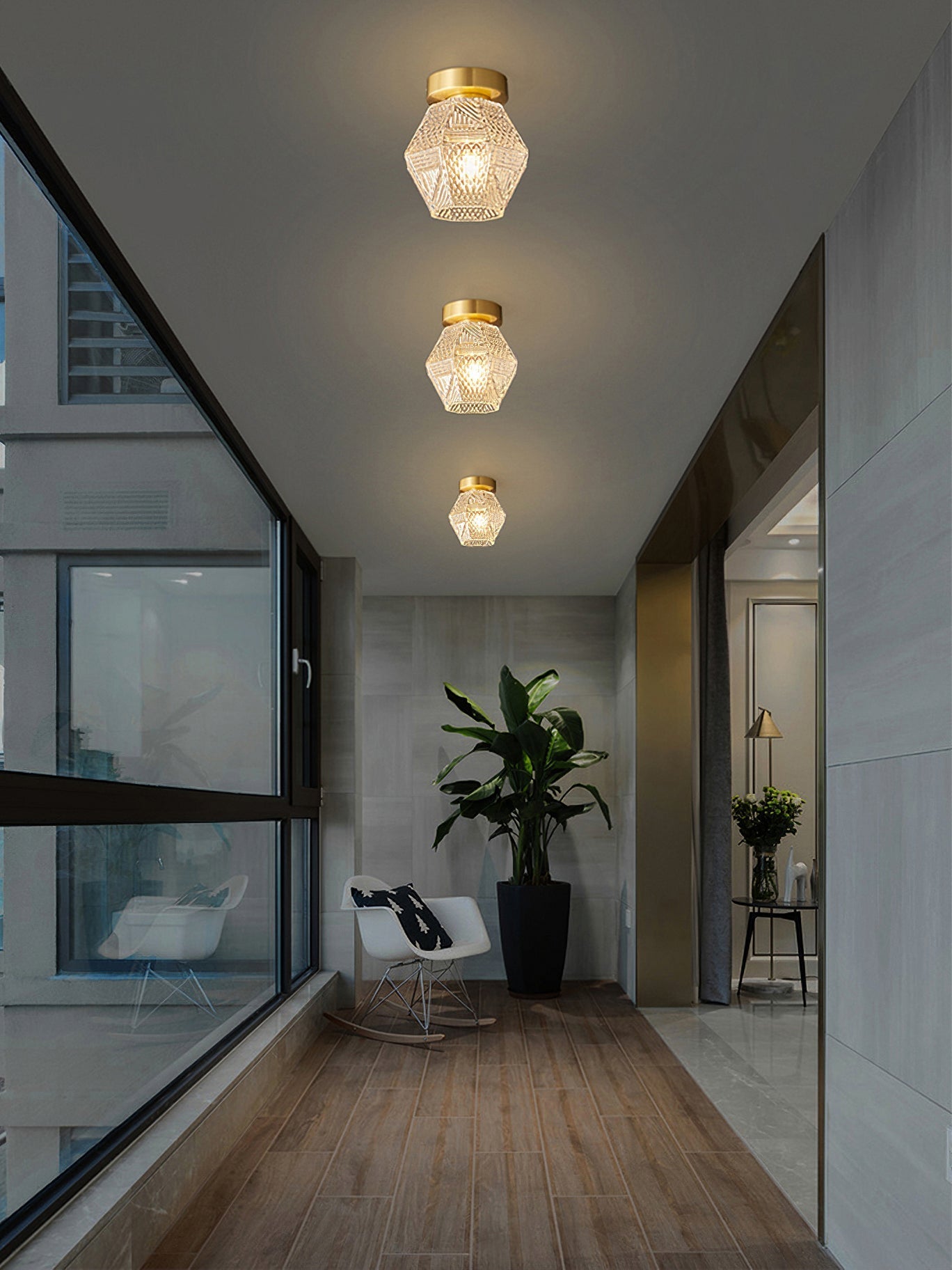 Diamond Ceiling Fixture