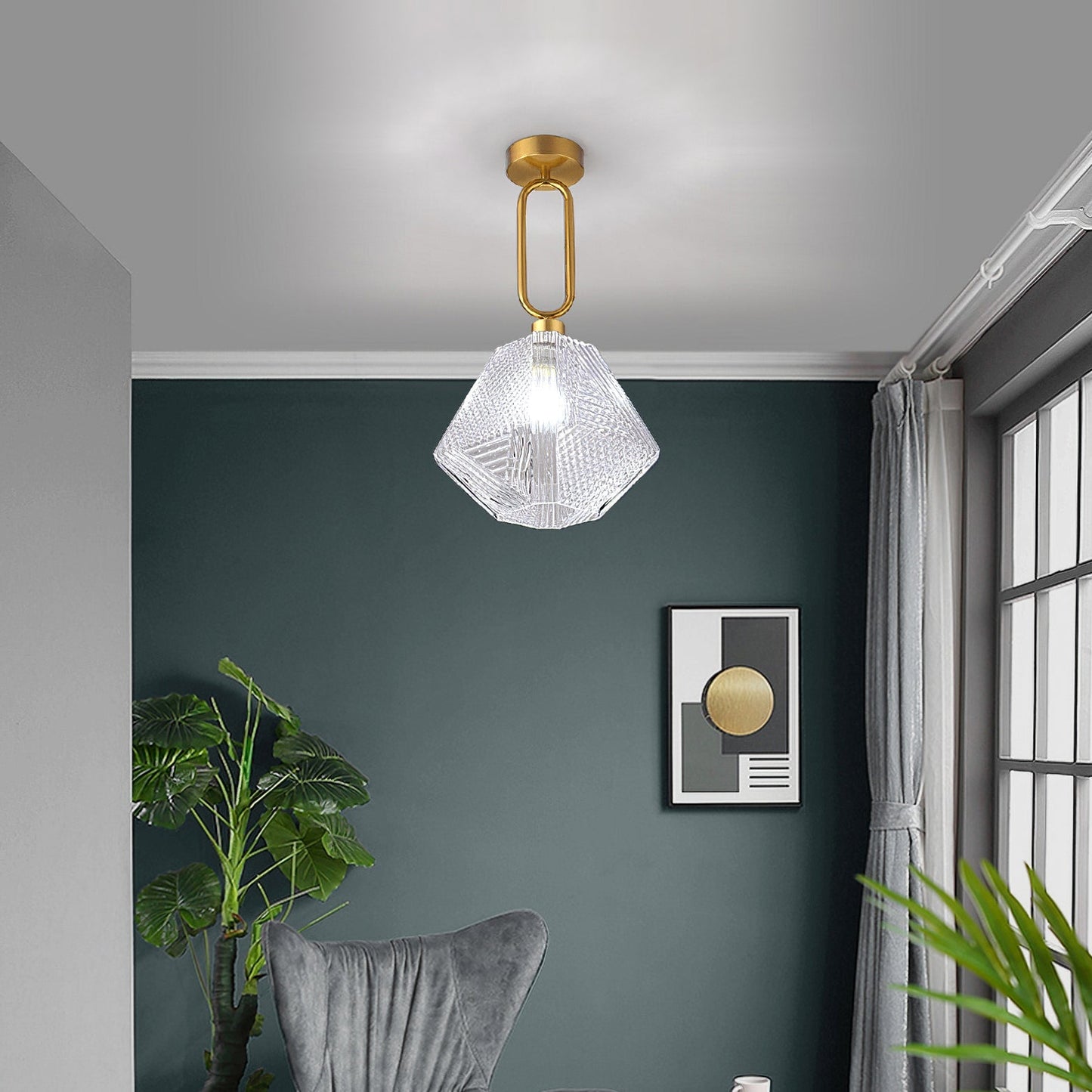 Diamond Ceiling Fixture