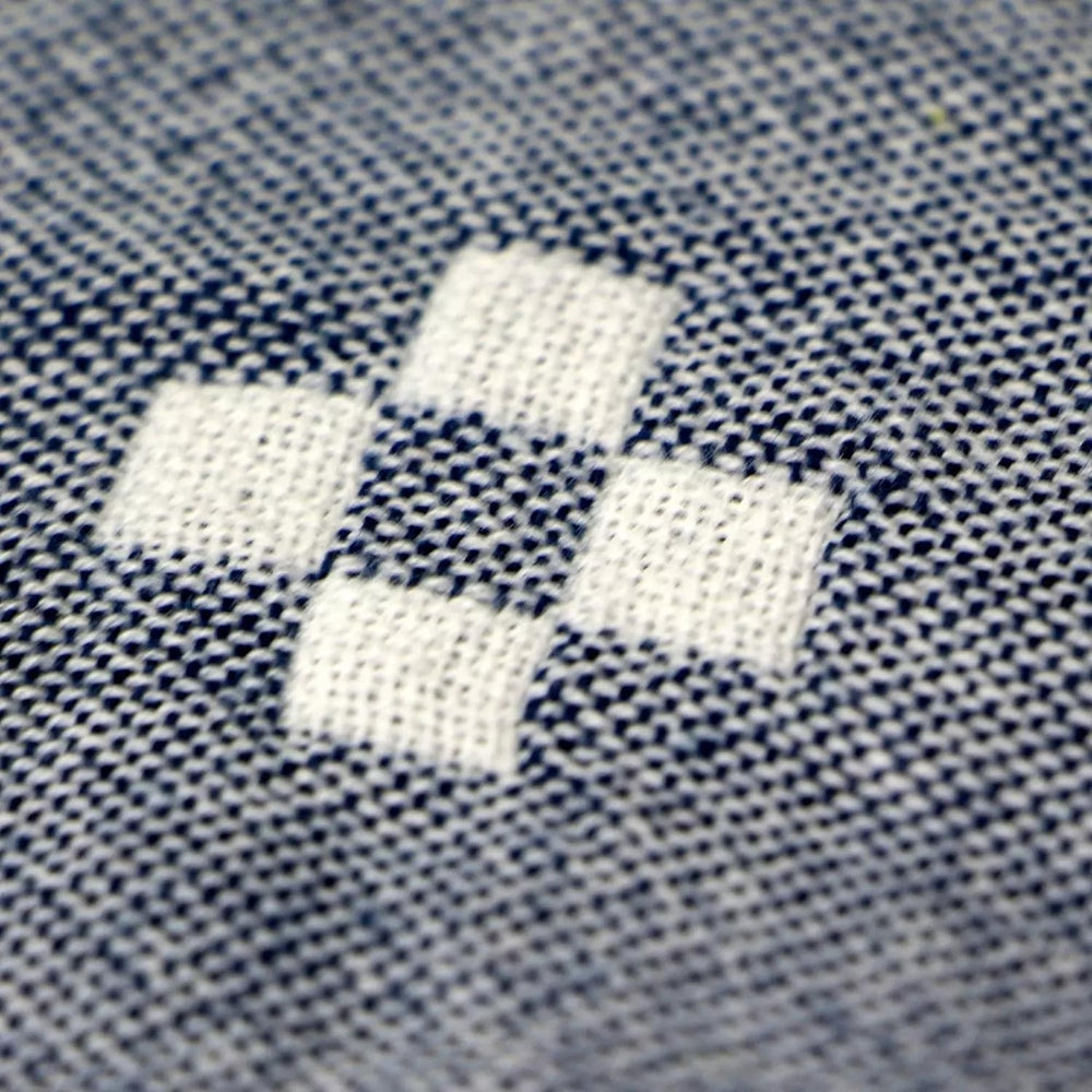 Three-Layer Gauze Blanket with Geometric Diamond Design