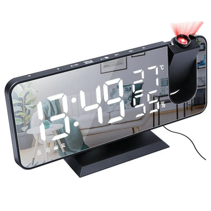 Smart Projection Alarm Clock with USB Charging and FM Radio