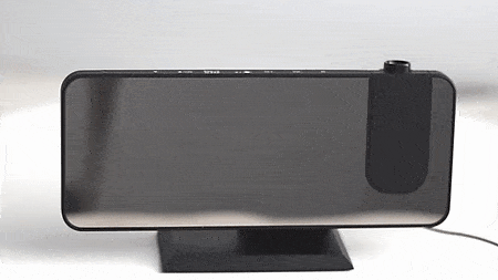 Smart Projection Alarm Clock with USB Charging and FM Radio
