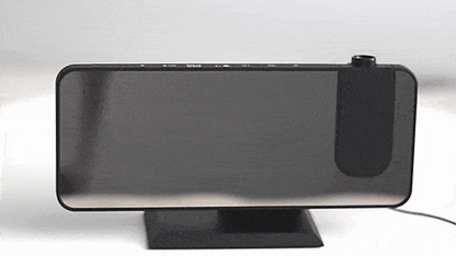 Smart Projection Alarm Clock with USB Charging and FM Radio