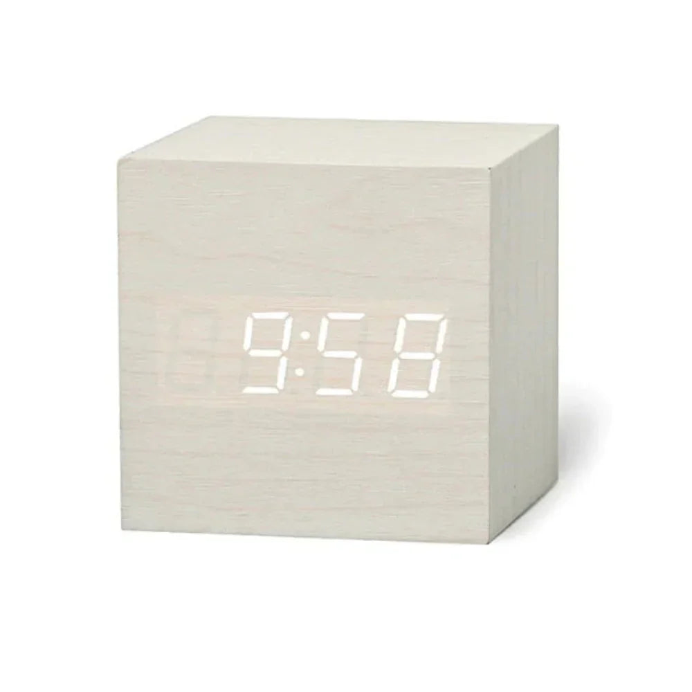 LED Alarm Clock with Adjustable Brightness and Night Feature – Compact Design