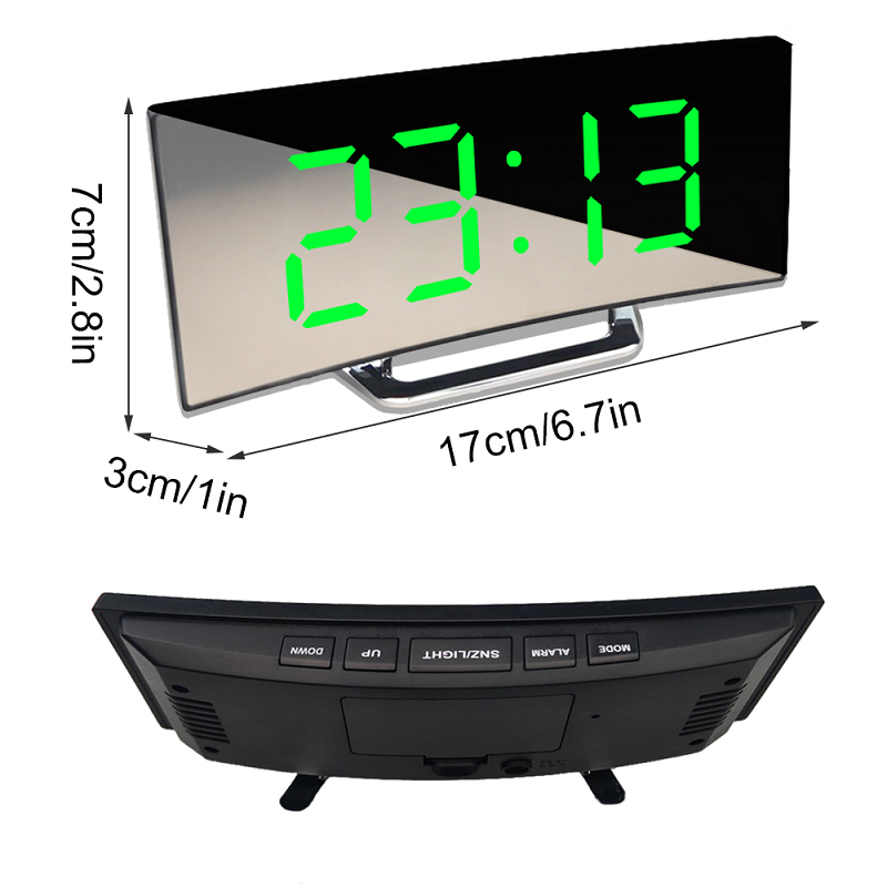 Sleek LED Alarm Clock with Auto-Dim Functionality