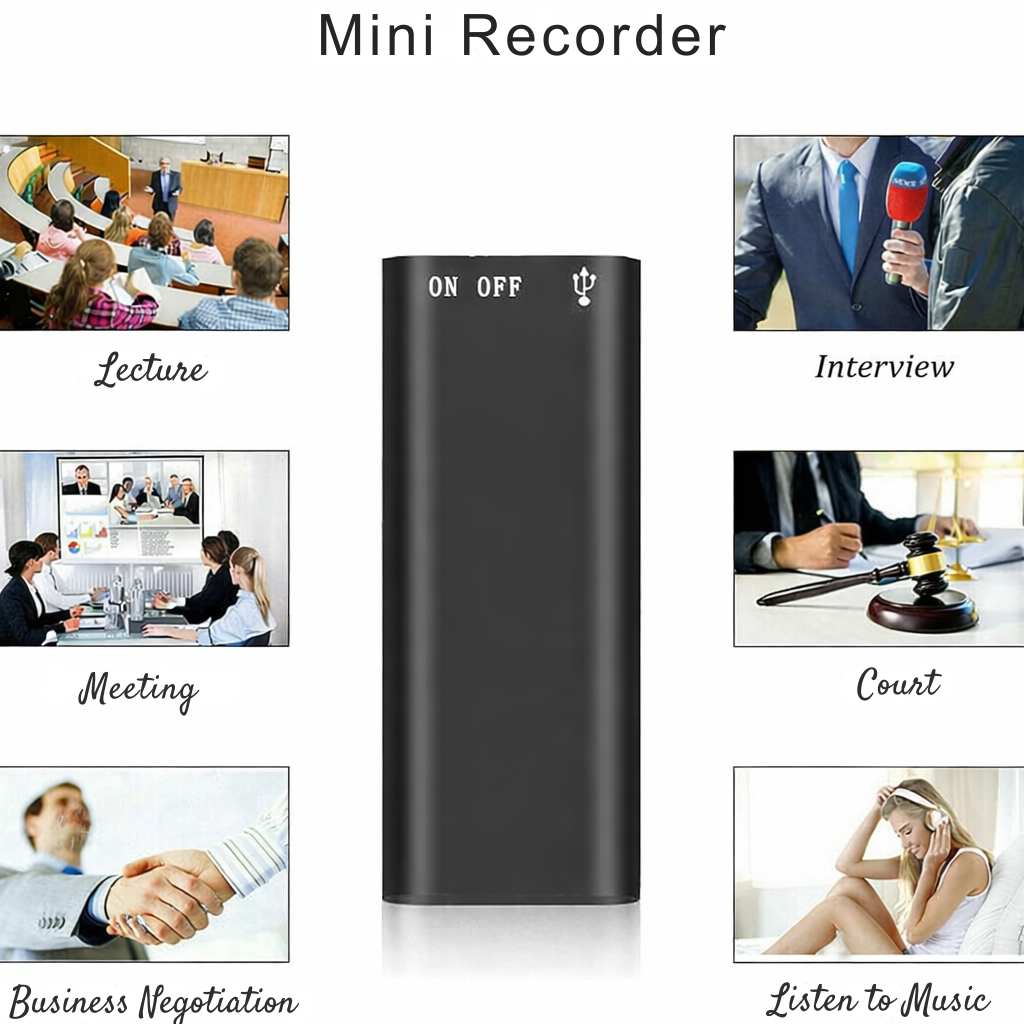 Compact Voice Recorder | Effortless Audio Capture | SoundScribe