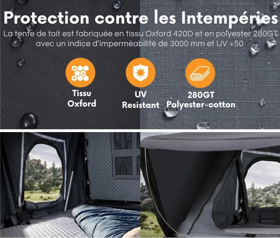 Car Camping Roof Tent for Four People