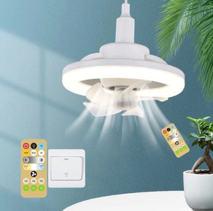 Sleek Integrated Ceiling Fan with LED Lighting