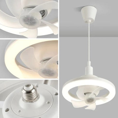 Sleek Integrated Ceiling Fan with LED Lighting