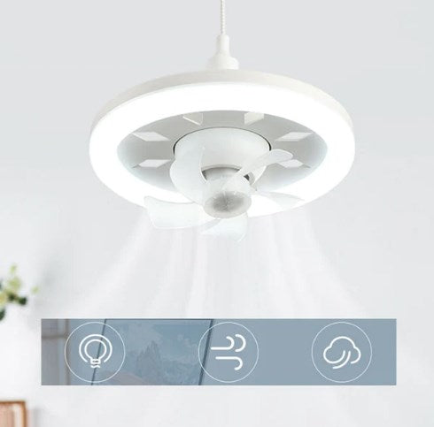 Sleek Integrated Ceiling Fan with LED Lighting