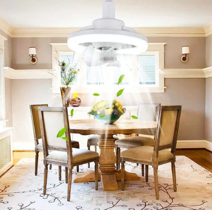 Sleek Integrated Ceiling Fan with LED Lighting