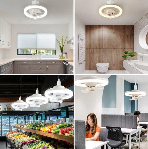 Sleek Integrated Ceiling Fan with LED Lighting