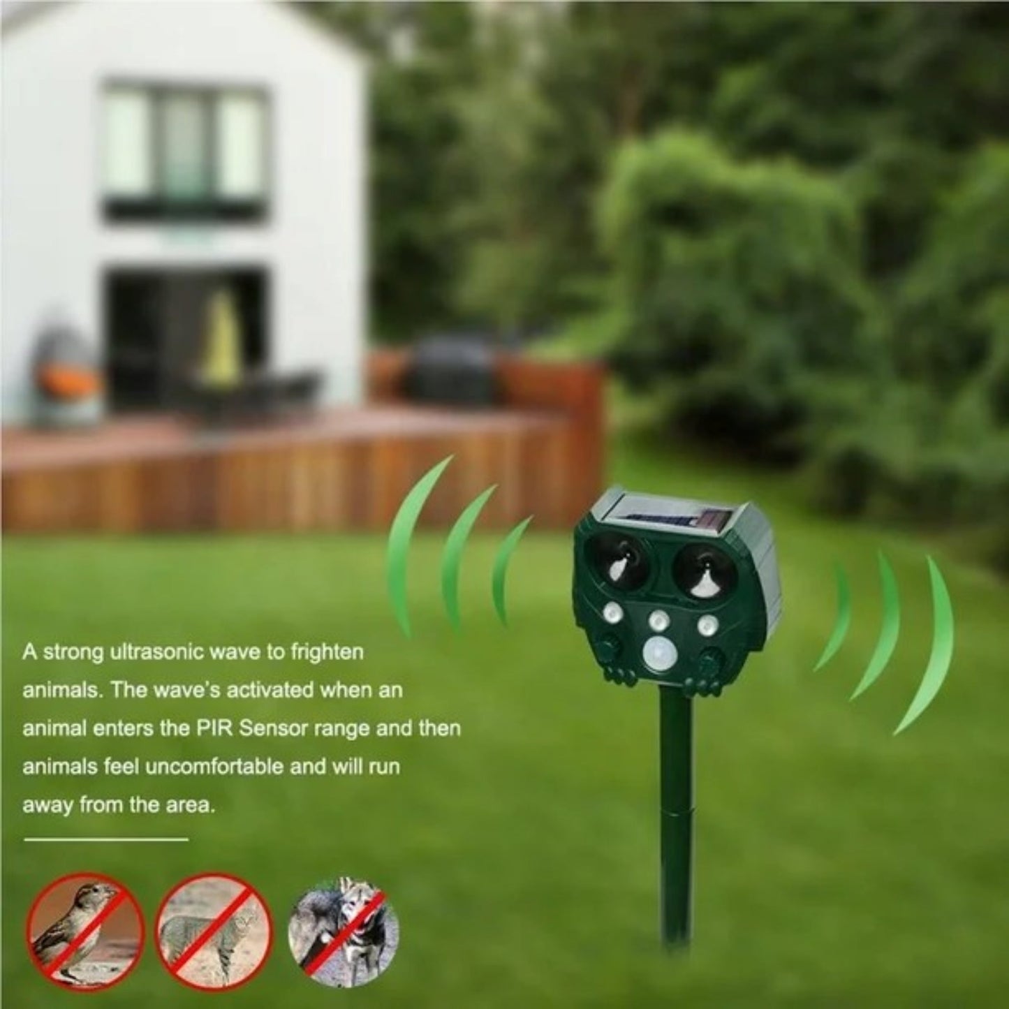Ultrasonic Pest Repeller for Gardens – Eco-Friendly Solution