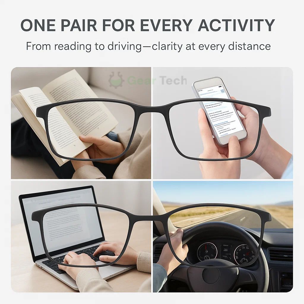 Versatile Vision Glasses with Glare Reduction Technology
