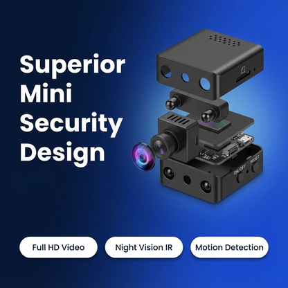 Compact High-Definition Surveillance Camera with Infrared Night Vision